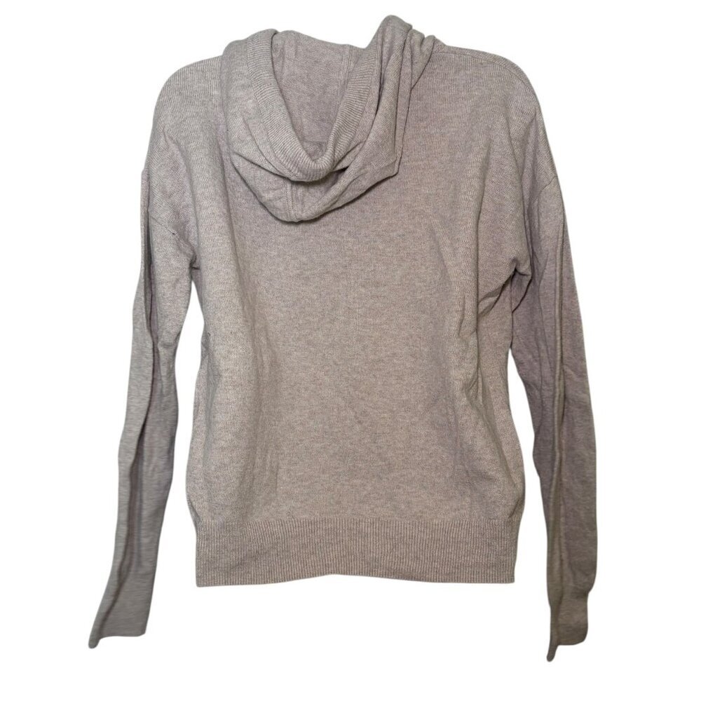 Gap CashSoft Knit Hoodie Sweater Oatmeal Neutral Cozy Women Small - Picture 4 of 6